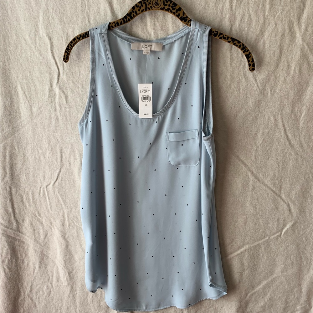 Anne Taylor Loft starry tank top blouse